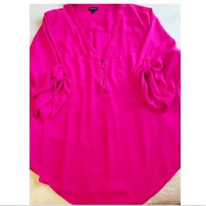 Hot pink blouse